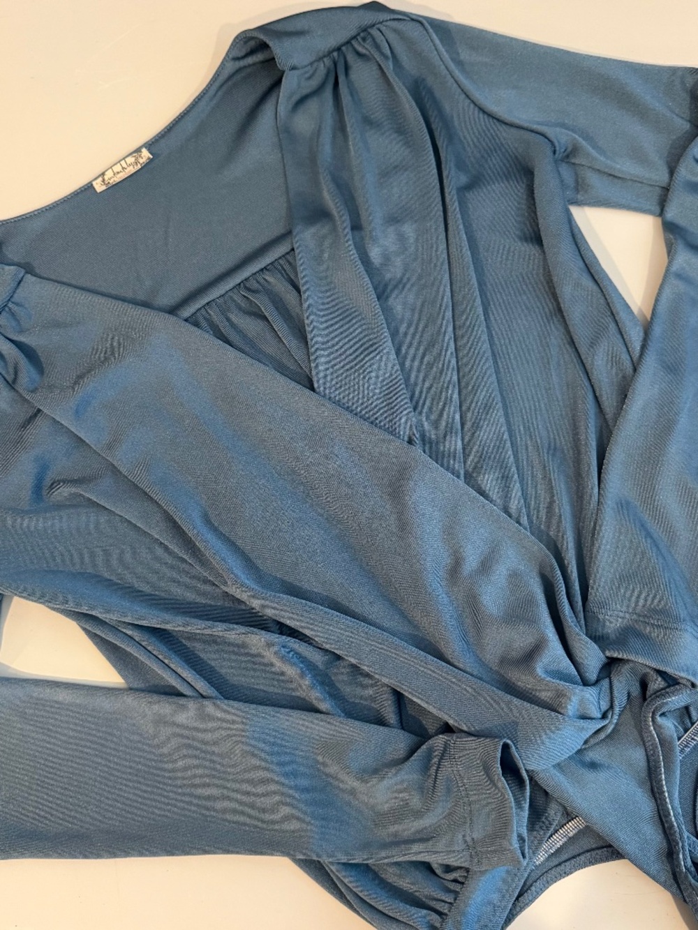 NWOT! Free PeoplexRevolve Intimately Turnt Bodysuit Shiny Copenhagen Blue Size S